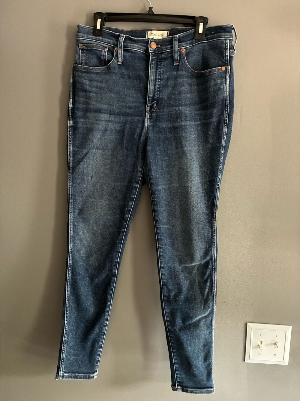 Madewell 10” High-Rise Skinny Jeans Size 30